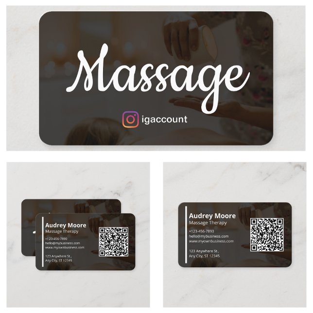 Carte De Visite Wellness Professional Massage Therapy (Wellness Professional Massage Therapy Business Card
)