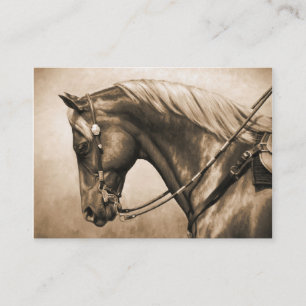 Carte De Visite Western Ranch Horse Vieux Photo Sepia