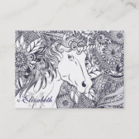 Whimsy licorne et motif de mandala floral