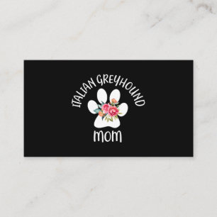 Carte De Visite Whippet Lover   Italien Greyhound Maman