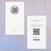 White Social Media QR Code Ajouter un logo