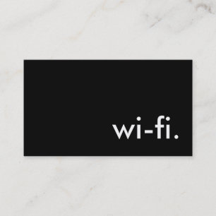 Carte De Visite wi-fi.