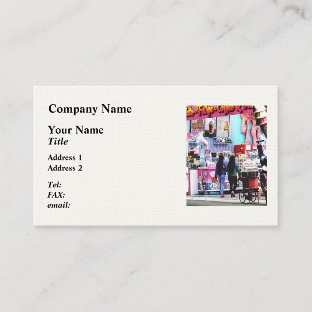 Carte De Visite Wildwood NJ – Confiserie (Devant)