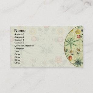 Carte De Visite William Morris Daisy Floral Fond d'écran Motif