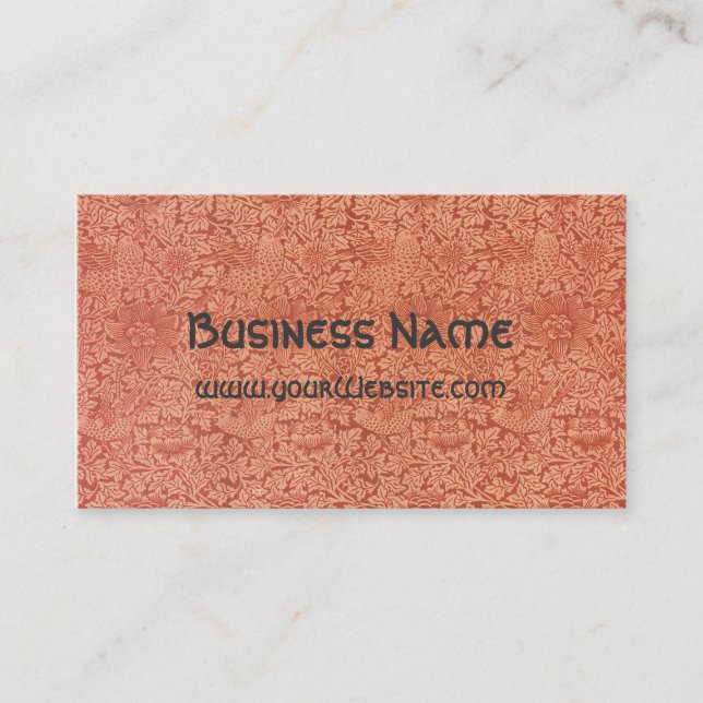 Carte De Visite William Morris Floral Damask (Devant)