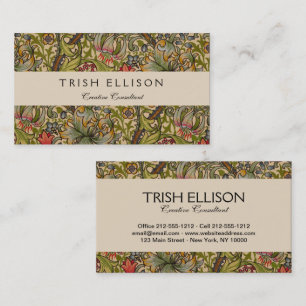 Carte De Visite William Morris Golden Lily