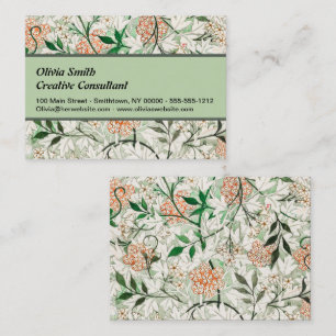 Carte De Visite William Morris Jardin Fleur de Jasmin Classique