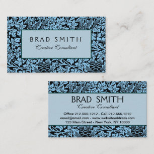 Carte De Visite William Morris Particularités Florales Anénome d'o