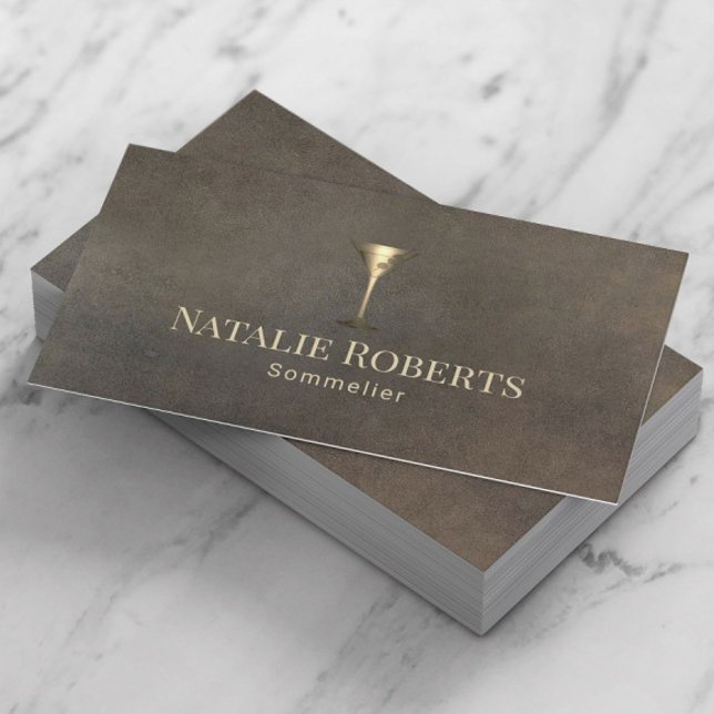 Carte De Visite Wine Bartender Sommelier Vintage (Créateur téléchargé)