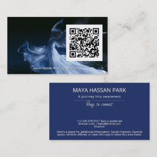 Carte De Visite Wings of Light Winged Angel code QR