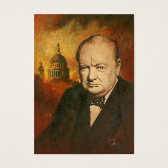 Carte de visite Winston Churchill ACEO (Devant)
