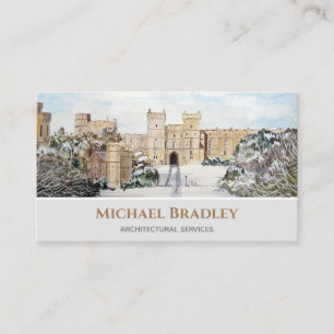 Carte De Visite Winter at Windsor Castle