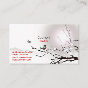 Carte De Visite Winter Business Card