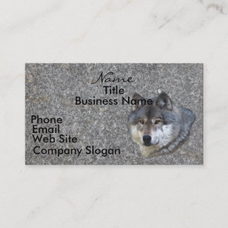 Carte de visite WOLF HEAD ou carte de profil