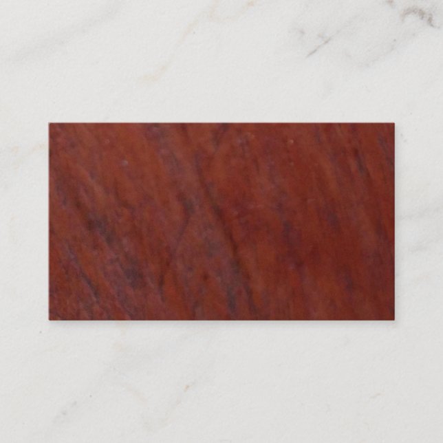 Carte De Visite wood grain on wood grain (Devant)