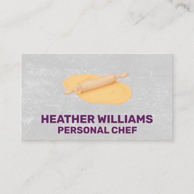 Carte De Visite Wood Rolling Pin | Dough (Devant)