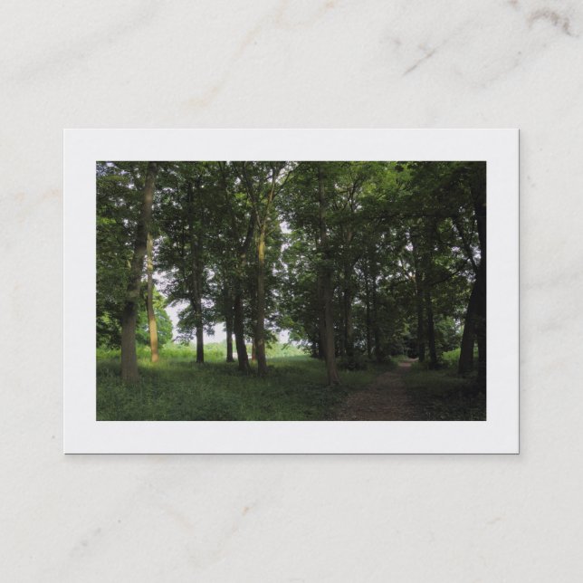 Carte De Visite Woods, Bute Park Cardiff (frontière) (Devant)