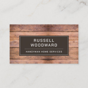 Carte De Visite Woodworker Carpenter Handyman Outils Du Commerce
