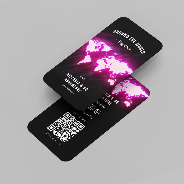 Carte De Visite World Map Adventure Travel Guide (World Map Adventure Travel Guide Business Card
)