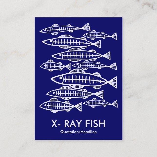 Carte De Visite X-RAY FISH - Marine profonde (Devant)
