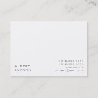 Carte De Visite XIP blanc