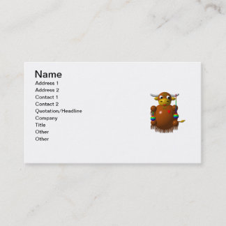 Carte De Visite Yak jouant avec des Yo-Yos