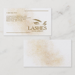 Carte De Visite Yeux Brown Et Lashes
