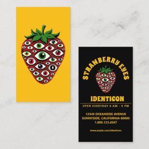Carte De Visite Yeux de Fraise