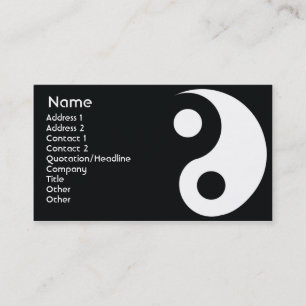 Carte De Visite Yin Yang - affaires