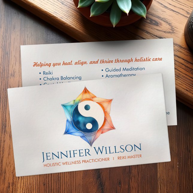 Carte De Visite Yin Yang Lotus (Créateur téléchargé)