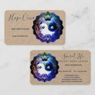 Carte De Visite Yin Yang Mystique, Spirituel Holistique
