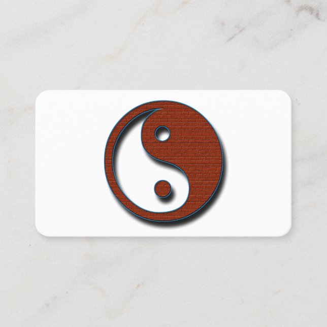 Carte De Visite Yin Yang par Shirley Taylor (Devant)