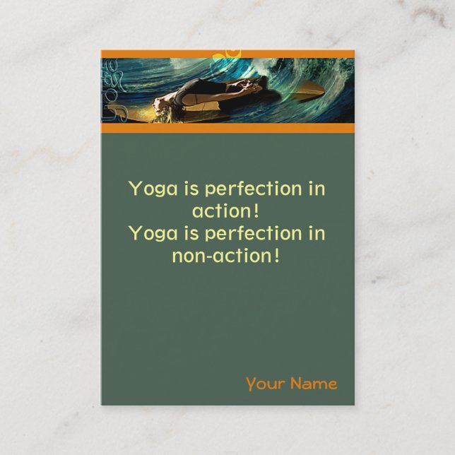 Carte De Visite Yoga (Devant)