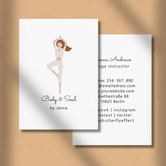 Carte de visite Yoga (Yoga Reiki Wellness Meditation Business Card)