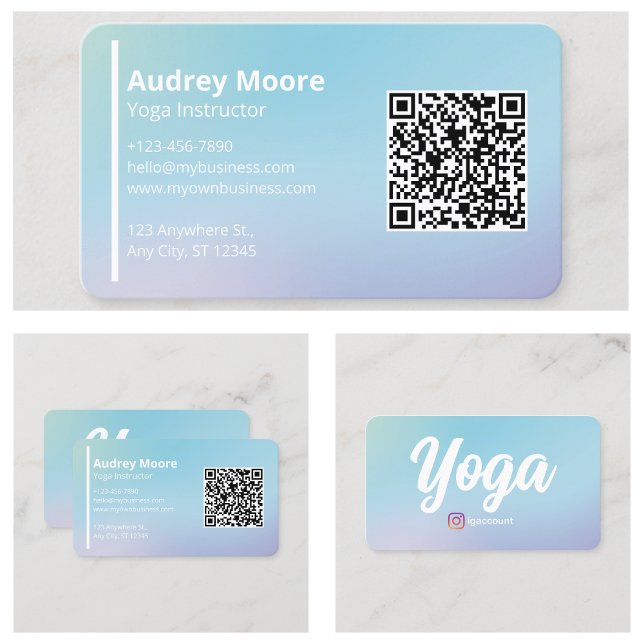 Carte De Visite Yoga (Yoga Business Card
)