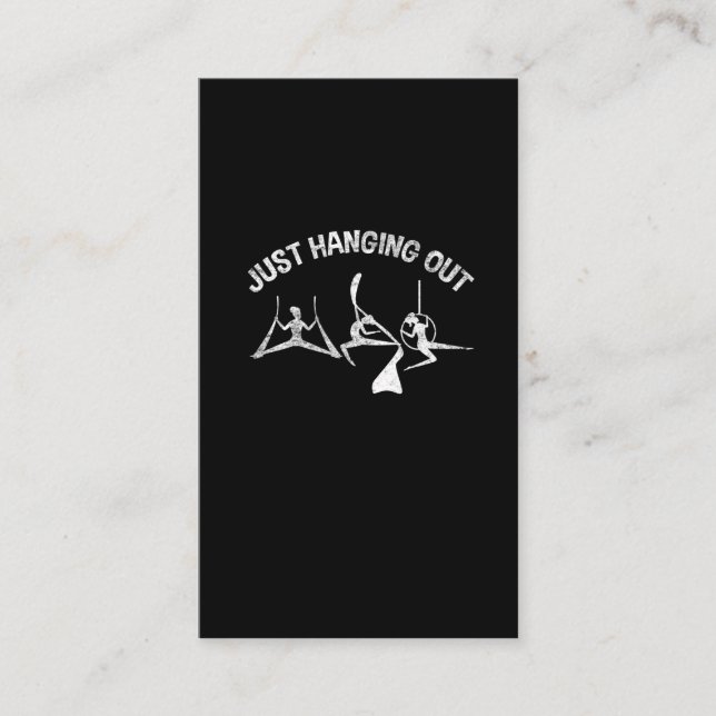 Carte De Visite Yoga Aérien Artiste Gymnastique Danse Aérienne Fil (Devant)