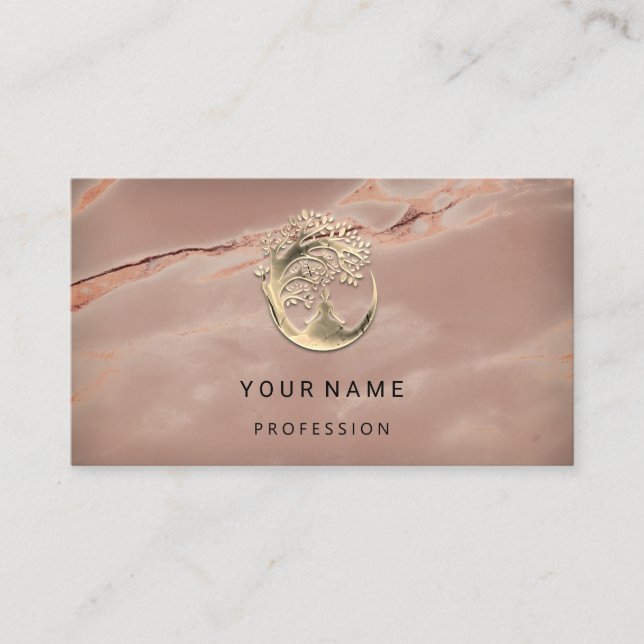 Carte De Visite Yoga Couch Therapist SPA de méditation mieux-être (Devant)