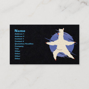 Carte De Visite Yoga de lama