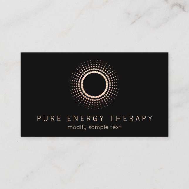 Carte De Visite Yoga Energy Healer Circle Therapist (Devant)