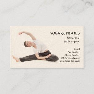 Carte De Visite Yoga et instructeur de Pilates/santé et forme