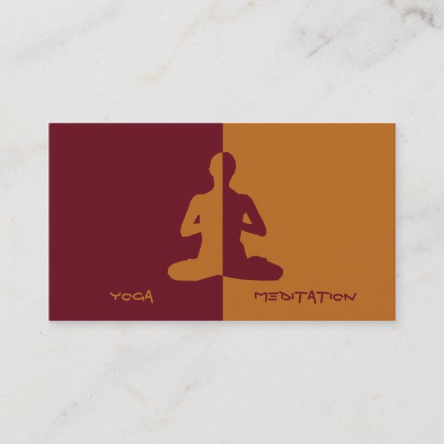 Carte De Visite Yoga et méditation (Devant)