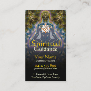 Carte De Visite Yoga Fractal Spiritual Guidage Holistique