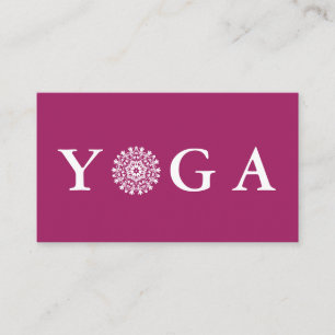 Carte De Visite Yoga Instructeur Style Vintage