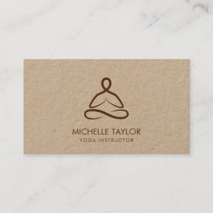 Carte De Visite Yoga Instructor Pilates Fitness Moderne Minimalist