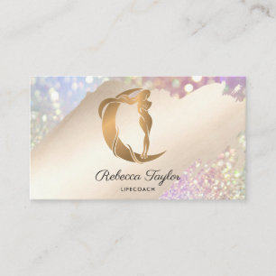 Carte De Visite yoga lune céleste mystique déesse féminine