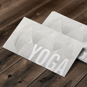 Carte De Visite Yoga & Méditation Professeur Elegant Lotus Floral