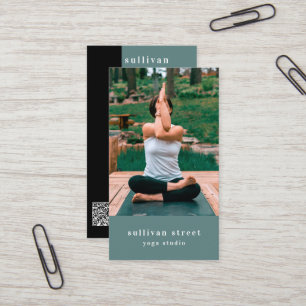 Carte De Visite Yoga Pose Photo Yoga Studio