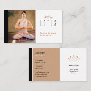 Carte De Visite Yoga   Professeur professionnel