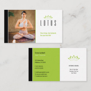 Carte De Visite Yoga Professeur professionnel