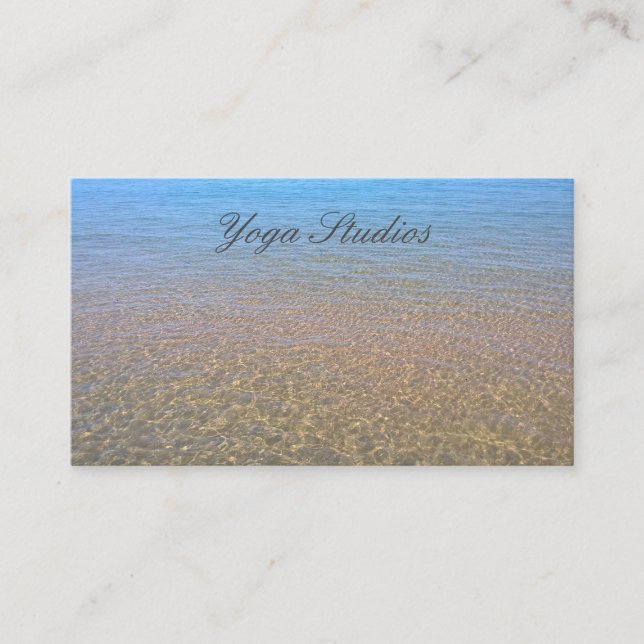 Carte De Visite Yoga Reiki Spirituel Healing Water Studio Business (Devant)